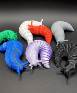 3D Printed Articulated Slug Fidget Toy
