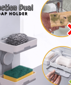 SUCTION DUAL SOAP HOLDER