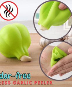 ODOR-FREE PRESS GARLIC PEELER