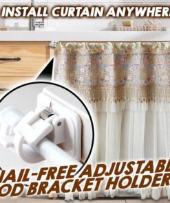 Nail-free Adjustable Rod Bracket Holders