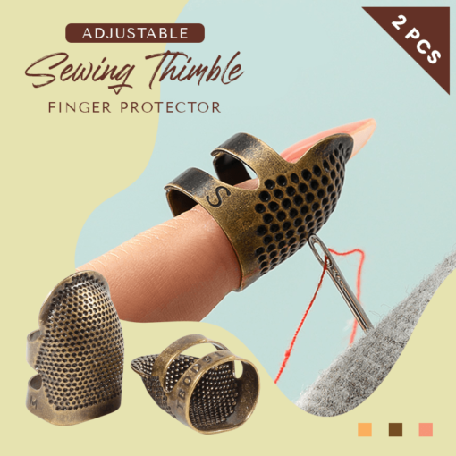 Adjustable Sewing Thimble Finger Protector 2PCS