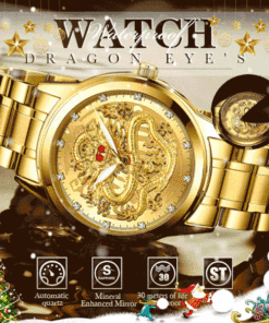 ✨Christmas Promotion- 49%OFF✨Embossed Golden Dragon Watch