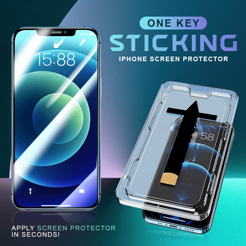 One Key Sticking iPhone Screen Protector