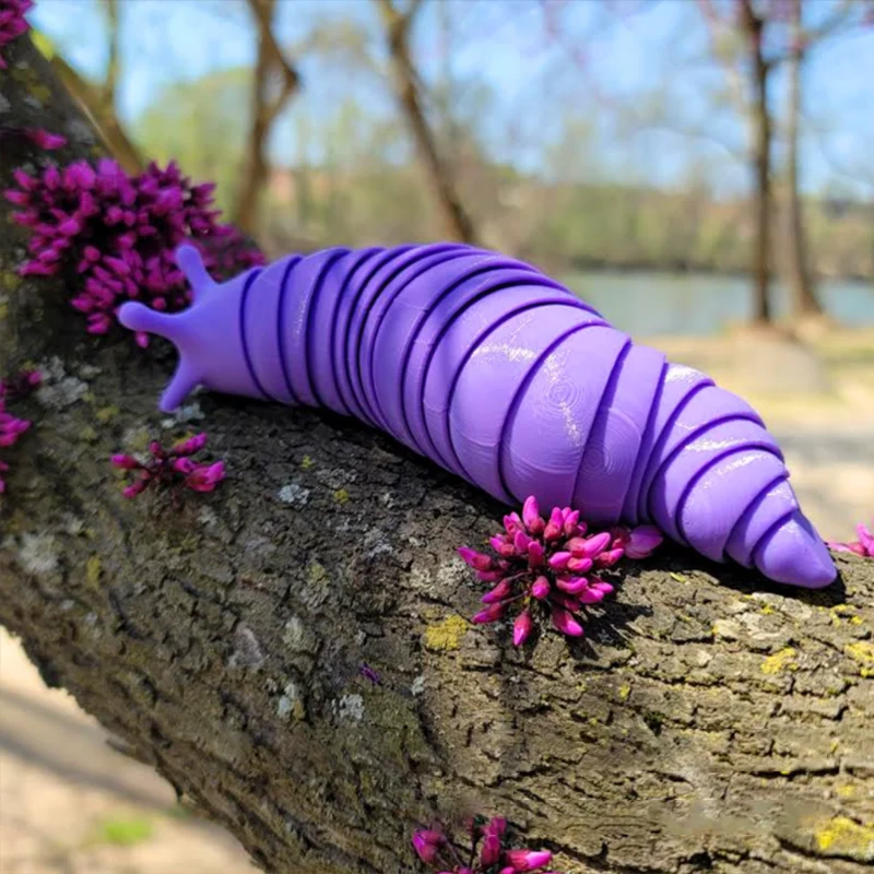 3D Printed Articulated Slug Fidget Toy - Image 8