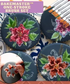 Alternative view of BakeMaster One-Stroke Brush Set