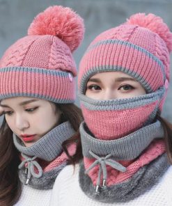 Knitted Winter Set (Mask, Hat, Scarf)