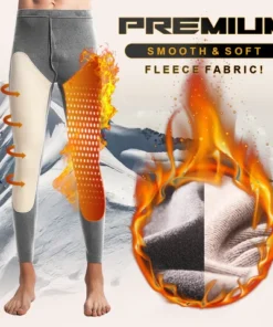 Alternative view of Men Warm Knee Pads Base Layer Pants