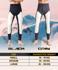 Alternative view of Men Warm Knee Pads Base Layer Pants