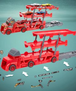 Three-level Folding and Ejection Truck with DIY stickers for boys