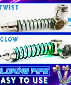 LED Light Up Skull Pipe