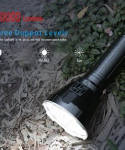 100000 lumens high power LED waterproof flashlight