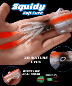 Super realistic imitation bait-luminous squid bait