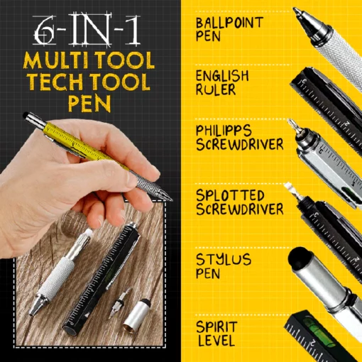 50% OFF - 6 in 1 Multitool Tech Pen