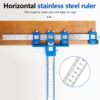 Multi-function Furniture Woodworking Bore Positioning Measuring Ruler