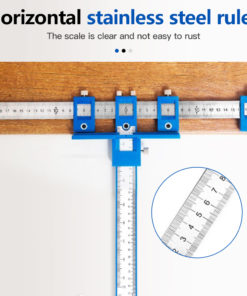 Multi-function Furniture Woodworking Bore Positioning Measuring Ruler