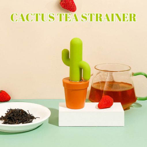 Elegant Cactus Tea Strainer