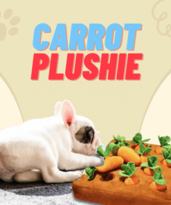 CARROT PLUSHIE - Enriches Your Dog's Life