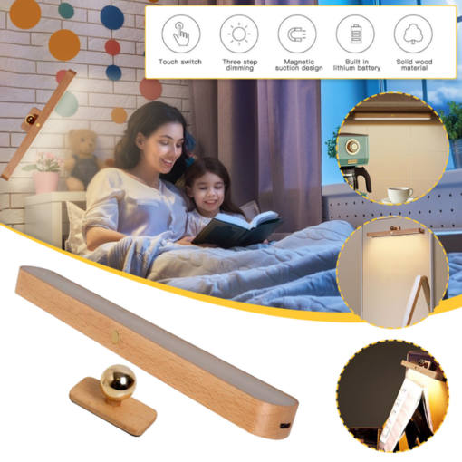 Magnetic LED Wooden Wall Light