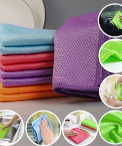 Streak-Free Miracle Cleaning Cloths -random color（Reusable）