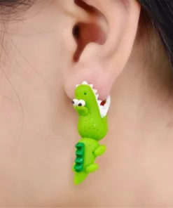 Cute Animal Bite Ear Earrings