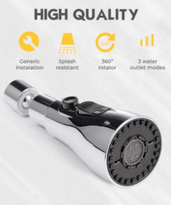 360 ​​Rotating Universal Pressurized Faucet Sprayer