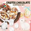 3D Easter Chocolate Eggs Mold Set