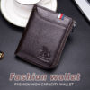 Men's First Layer Cowhide Anti-Theft Wallet