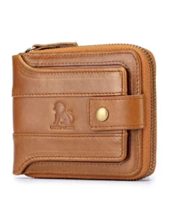 Men's Genuine leather Zipper Wallets ( RFID PROTECTED)