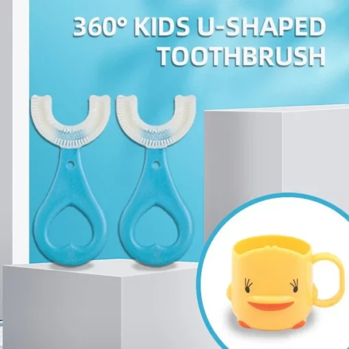 BUY 2 GET 1 FREE🎁360° Kids U-Shaped Toothbrush