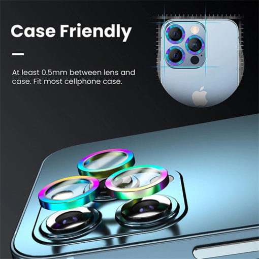 🔥Hot Sale-IPhone 13 Pro Max (6.7 Inch)/ IPhone 13 Pro (6.1 Inch) Colorful Lens Camera Glass Film Lens Protector