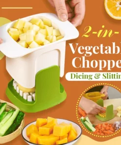 2-in-1 Vegetable Chopper Dicing Slitting