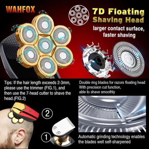 WOHFOX - 7D 5 in 1 Shaving Machine