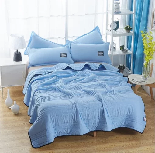 ❄️Perfect For Summer-Cool Ice Silk Summer Air Blanket Queen King Size