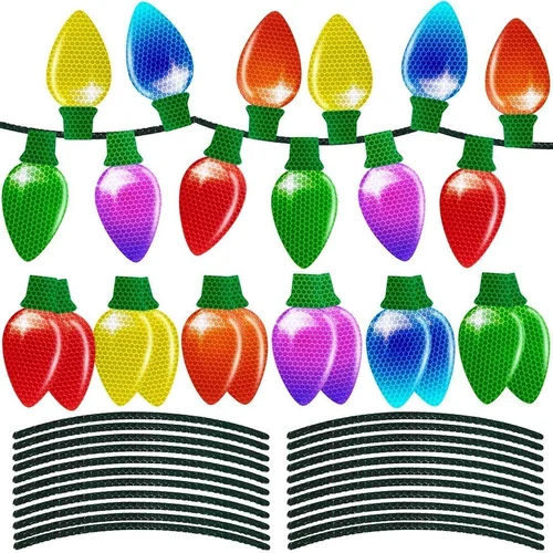 Reflective Light Bulb Magnet Decorations