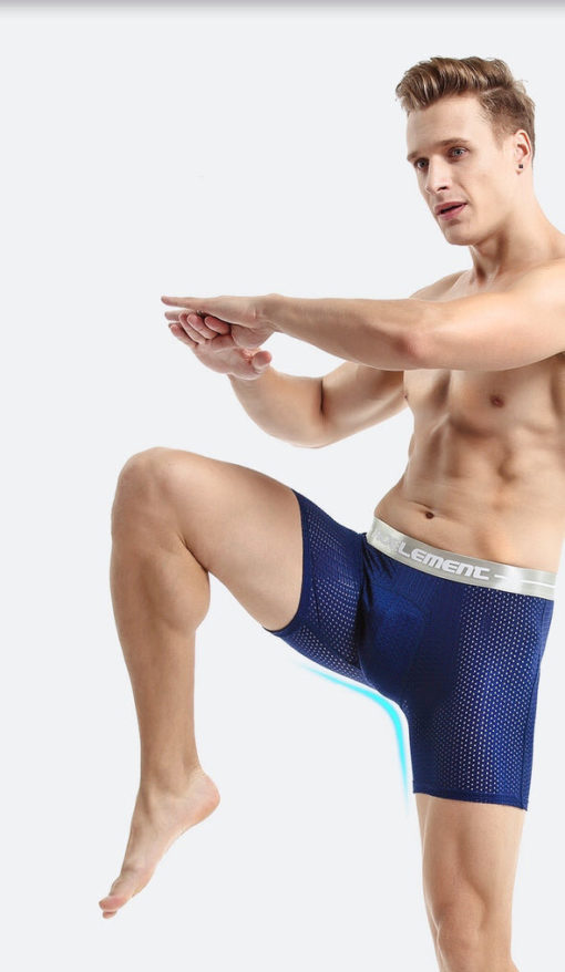 Running Men Ice Silk Mesh Underpants For Men