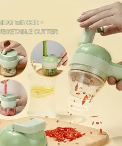 4 In 1 Handheld Electric Vegetable Cutter Set