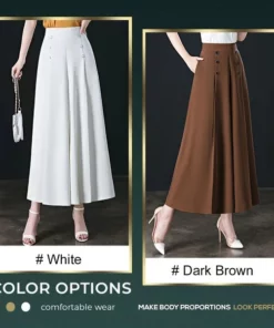 Alternative view of LAST DAY 49% OFF - [Cool and Slim] Stylish Pleated Wide-leg Pants