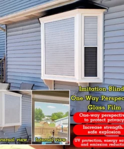 Imitation Blinds One-Way Perspective Glass Film
