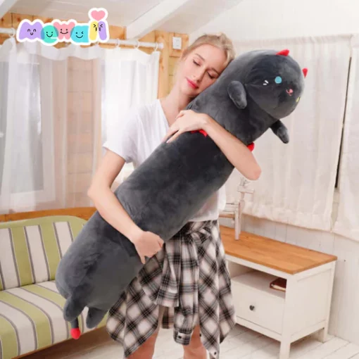 Mewaii Loooong Family Long Cat Kitten Stuffed Animal Kawaii Plush Pillow Squish Toy