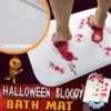 Halloween bloody discoloration bath mat