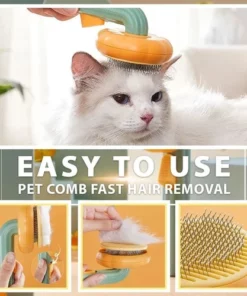 Pumpkin Pet Self Cleaning Slicker Brush