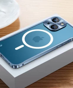 Aluminumalloy Frame Magnetic Charging iPhone Case