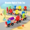 Preschool Education Wooden Train Toy