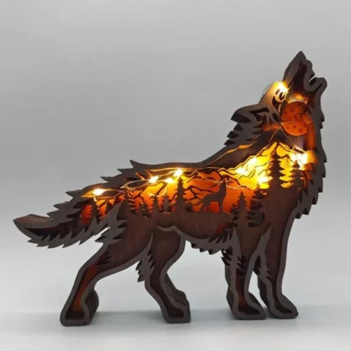 Hand-Making Wooden Animal Diorama — Elk, Wolf, Pony, Eagle, Bear
