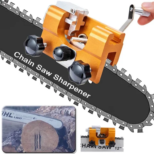Woodworking chain saw grinder for electric saw