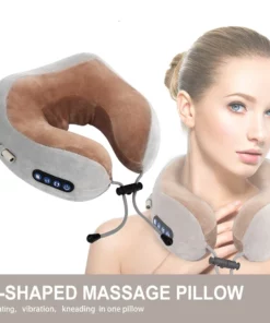 Travel Portable Electric Neck Massager Pillow