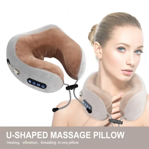 Travel Portable Electric Neck Massager Pillow