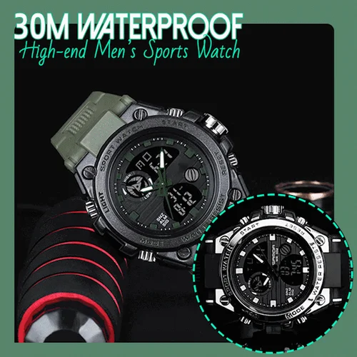 30m Waterproof Premium Men's Sports Watch