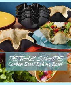 Petal Shape Carbon Steel Baking Bowl
