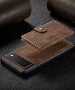 Luxury Magnetic Split Wallet Card Leather Case For Google